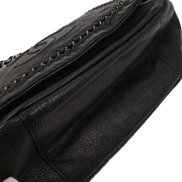 Chanel Black Calfskin Luxury Line Accordion Flap Handbag 196345 - Picture 4 of 9